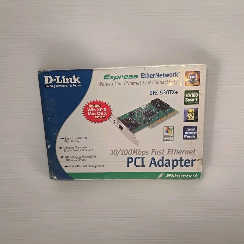 D-Link DFE 530tx - network adapter (22643) Network Adapter NEW SEALED UNOPENED